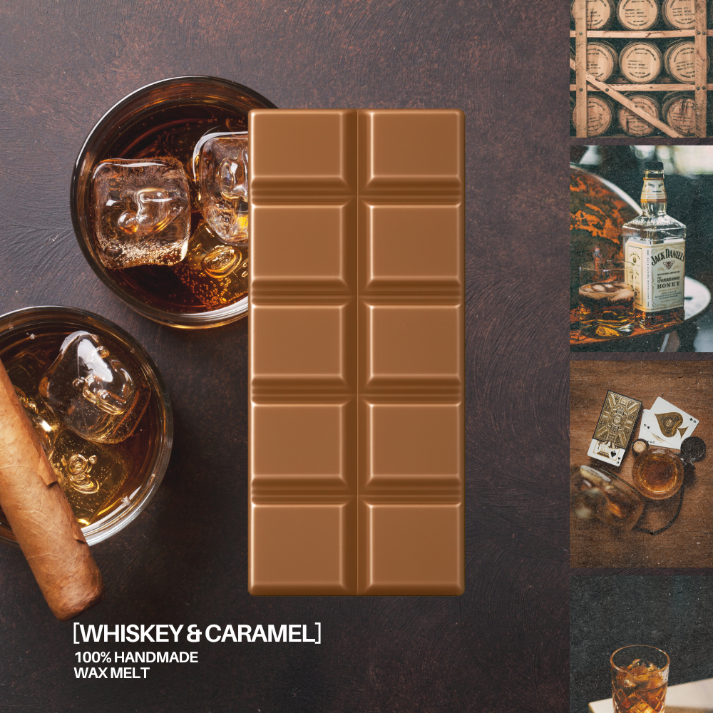 Whiskey & Caramel – Wax Melt Snap Bar